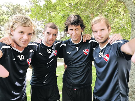 Diego Rodríguez, Adrián Gabbarini, Hilario Navarro y Fabián Assmann
