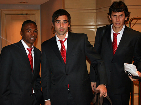 Iván Vélez, Facundo Parra e Hilario Navarro